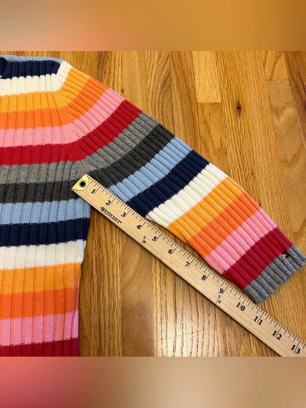 Vintage Y2K Tommy Hilfiger Striped Knit Sweater